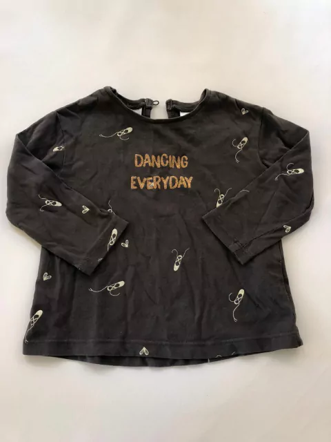 3/6M | Remera manga larga ballet. ZARA. 3/6 meses.