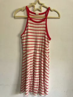 8A | Vestido rojo y blanco a rayas. CHEEKY. 8 años. - comprar online