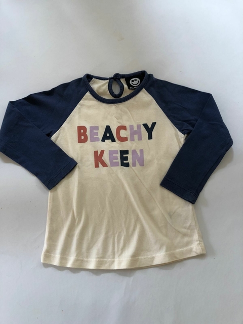 1A | Remera ML amarilla azul. BILLABONG. 1 año.