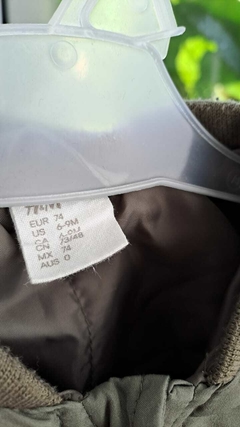6/9M | Campera "bomber" verde seco. H&M. Talle 6 a 9 meses - comprar online