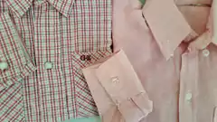 6A | SET 2 camisas ML lisa rosa y a cuadros bordo. CHEEKY. Talle 6 años - comprar online