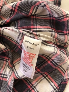 9/12M | Camisa ML a cuadros con algunos hilos plateados. PRIMARK. 9/12 meses. - comprar online