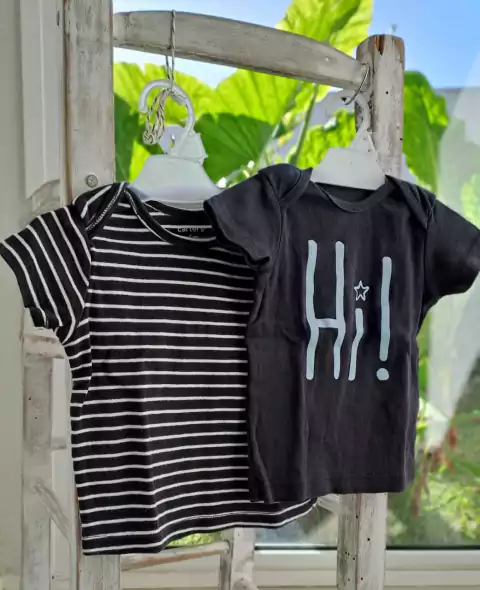 6M | Set 2 remeras MC. CARTERS. Talle 6 meses
