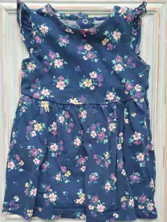 9M | Vestido azul flores. CARTERS. Talle 9 meses. - comprar online