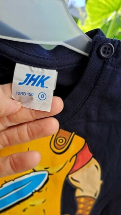 6/12M | Remera MC negra soldado romano. JHK. Talle 0 (6 a 12) - comprar online