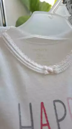 3M | Body MC blanco "Happy". CARTERS. Talle 3 meses - comprar online