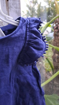 3M | OUTLET- Set: remera SM + short azul algodón. pasamanería en dorsos. NEXT.Talle 3a6 meses - comprar online