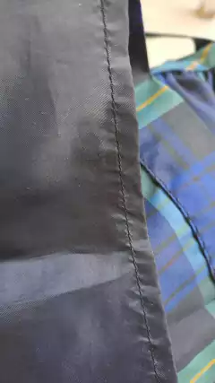 18M | Vestido de fiesta escocés verde y azul con cinto negro. POLO. Talle 18 meses - Lo Canto • Moda Circular