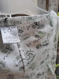 1/3M | Pantalón de algodón "robot" - GRISINO - Talle 1-3 meses - comprar online