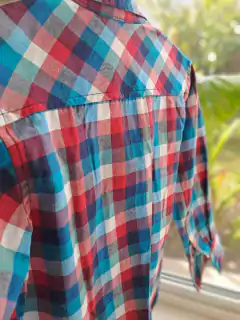 3A | Camisa ML rojo y azul - GUILIGAN - Talle 3 años en internet