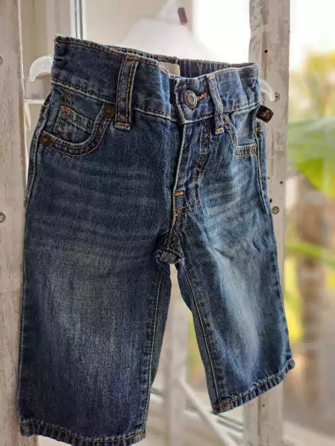 6/12M | Jean azul c elástico atrás - GAP - Talle 6 a 12 meses