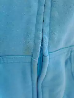 4A | OUTLET - Buzo turquesa capucha y cierre - CHEEKY - Talle 4 años - Lo Canto • Moda Circular