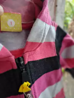 3M | Buzo a rayas blanco, rosa y negro - OWOKO - 3 meses. - comprar online