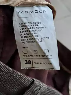 Pantalón de vestir marrón clarito - YAGMOUR - Talle 38 - Lo Canto • Moda Circular