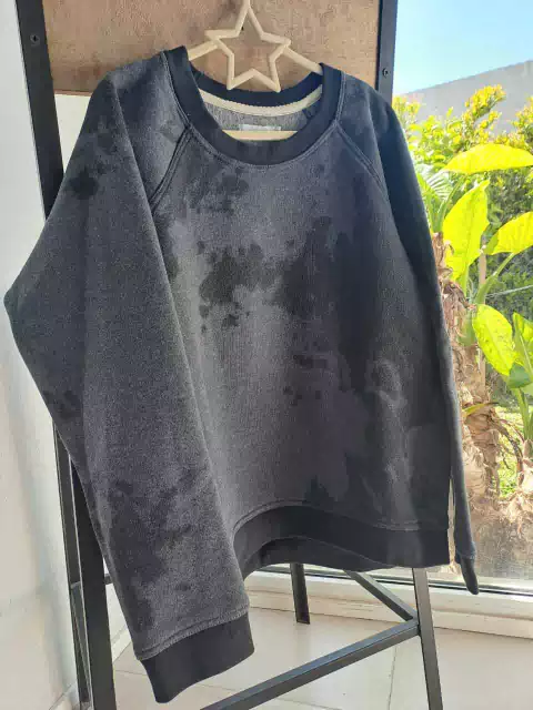 14A | Buzo azul grisaceo camuflado - ELFOS - Talle 14 años