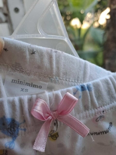 1/3M | Ranita c volados atras, blanca c pollitos de colores - miniMIMO - Talle XS (1a3 meses) - Lo Canto • Moda Circular