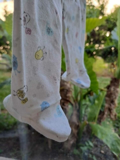 1/3M | Ranita c volados atras, blanca c pollitos de colores - miniMIMO - Talle XS (1a3 meses) - tienda online