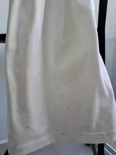 Vestido c bretel blanco de algodón c estrellas plateadas - Talle 1 año - tienda online