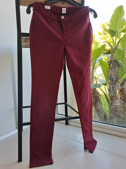 14A | Pantalón lanita borravino - GAP - Talle 14