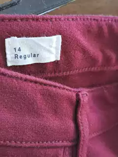 14A | Pantalón lanita borravino - GAP - Talle 14 en internet