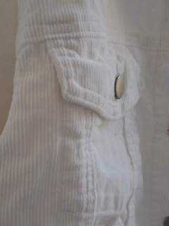 Campera de corderoy blanca con cuello de corderito - SHEIN - Talle XS (34) - tienda online