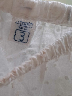 2A | Pollera blanca c volado blanca plumetí - Talle 3. Es más 2 años. - comprar online
