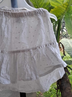 2A | Pollera blanca c volado blanca plumetí - Talle 3. Es más 2 años. en internet