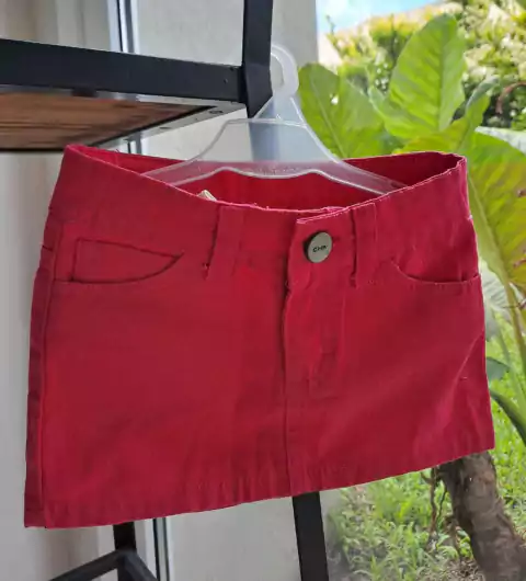 2A | Pollera de jean fucsia cintura regulable - CHEEKY - Talle 2 años