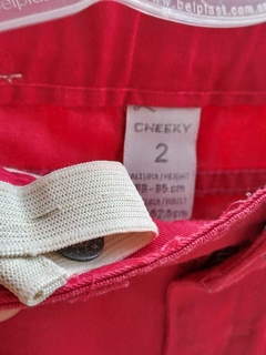 2A | Pollera de jean fucsia cintura regulable - CHEEKY - Talle 2 años - comprar online
