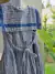 Outlet- Vestido a cuadros azul y blanco, con cinta - Talle 2-3 años - Lo Canto