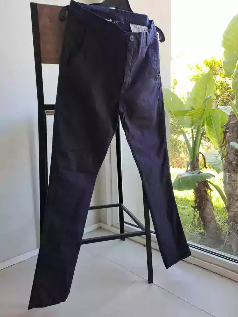 Pantalón semielastizado azul - Talle 38