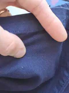 Pantalón semielastizado azul - Talle 38 - tienda online