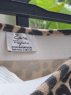 Mini leopardo elastizada, cintura elástica - ZARA - Talle S. La cintura mide 33 sin estirar. - comprar online