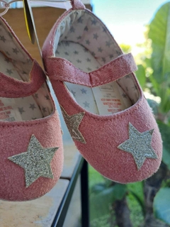 T20/21 | NUEVAS! Guillerminas de gamuza roza c aplique de estrellas grises - PRIMARK Essentials - Talle 20-21 - comprar online
