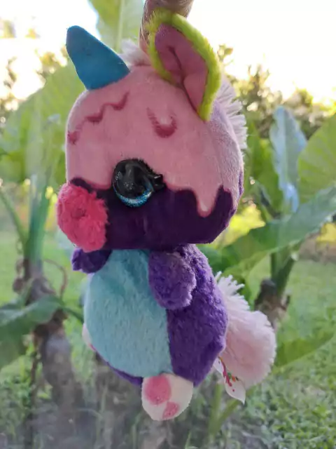 Peluche violeta y celeste unicornio simil TY - NICIDOOS -