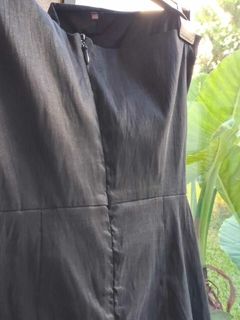 Vestido negro strapless con capas - Talle S en internet