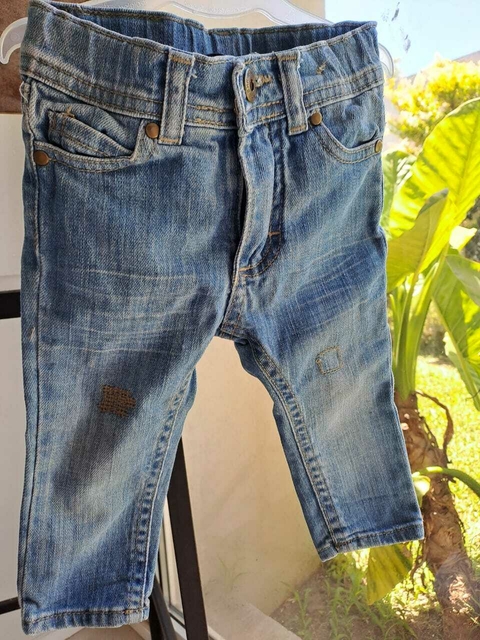 6/9M | Jean , bolsillos traseros c pinzas - CHEEKY - Talle 6a9 meses