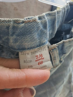 3/6M | Jean celeste gastado - ZARA - Talle 3 a 6 meses en internet