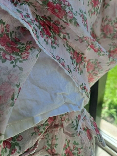 4A | Blusa de gasa transparente de flores rosas, forrada - CHEEKY - Talle 4 años - tienda online