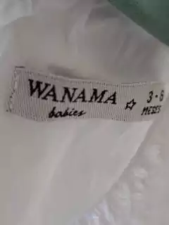 3/6M | Vestido blanco bordado y calado c volados y bombachudo - WANAMA babies - Talle 3 a 6 meses en internet