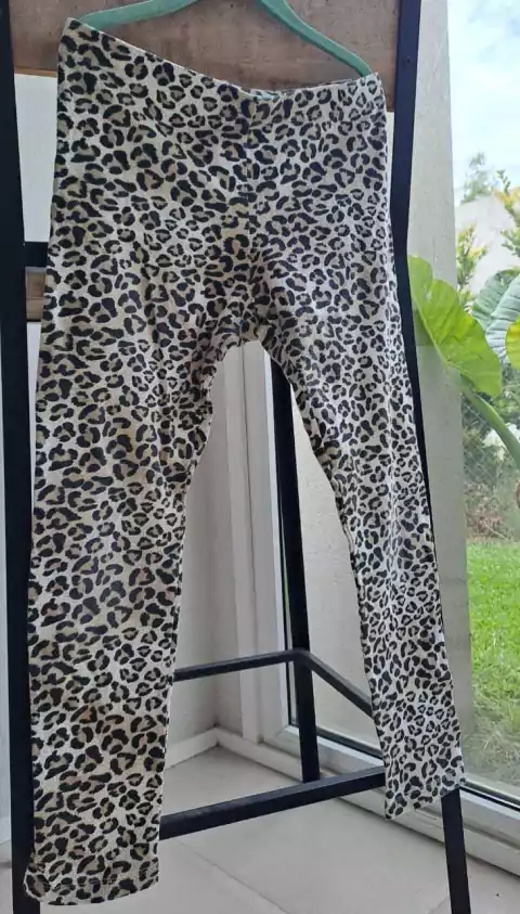 10/12A | Pantalón algodón elastizado animal print beige y negro-WONDER NATION- Talle:10-12 años