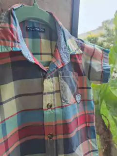 15/18M | Camisa MC a cuadros rojo, azul, amarillo y verde - MIMO - Talle XXL (15 a 18 meses) en internet