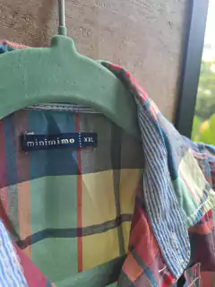 15/18M | Camisa MC a cuadros rojo, azul, amarillo y verde - MIMO - Talle XXL (15 a 18 meses) - comprar online
