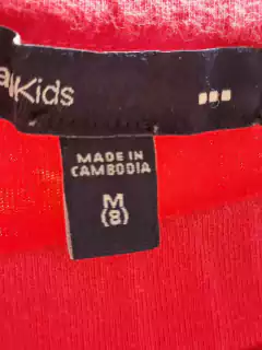 8A | Pollera de algodón rosa c volados en capas, cintura elástica - GAP kids - Talle 8 años - comprar online