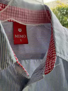 1A | Camisa MC a rayas celeste y blanco - MIMO - Talle 1 en internet