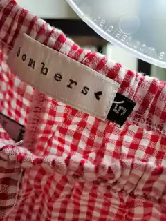 5A | Short cuadrillé blanco y rojo - BOMBERS - Talle 5 años - comprar online