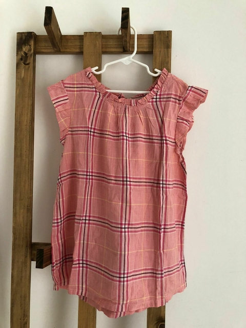 10/14A | Blusa con manguitas tonos rosados. OLD NAVY. Talle 14. Va para 10 años.