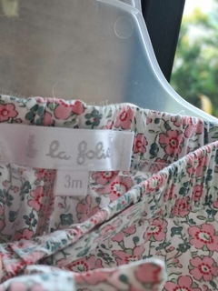 3M | Pantalón de tela c florcitas rosas - LA FOLIE - Talle 3 meses - comprar online