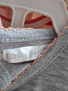 3M | Set 2 bodys MC gris c conejo y rayado rosa y rojo - CHEEKY -Talle S. 3 meses. - comprar online