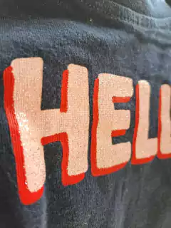 6/9M | Remera ML azul grisáceo c letras de lentejuelas - PRIMARK - Talle 6 a 9 meses en internet